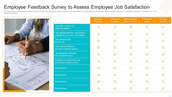 Employee Feedback Survey To Assess Employee Job Satisfaction Clipart PDF Employee Feedback Survey To Assess Employee Job Satisfaction Clipart PDF