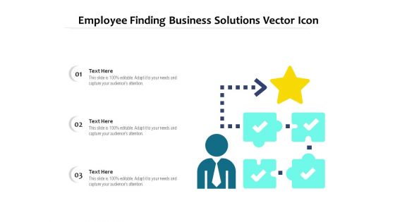 Employee Finding Business Solutions Vector Ppt PowerPoint Presentation Slides Visual Aids PDF