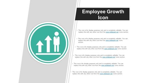 Employee Growth Icon Ppt PowerPoint Presentation Infographic Template Layouts