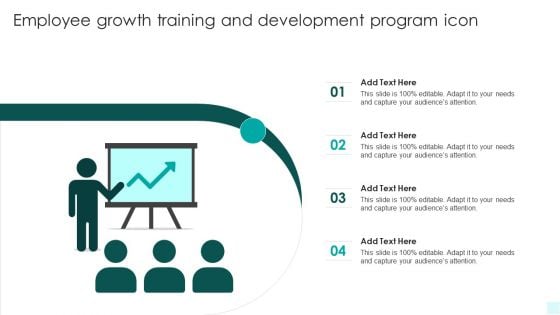 Employee Growth Training And Development Program Icon Clipart PDF