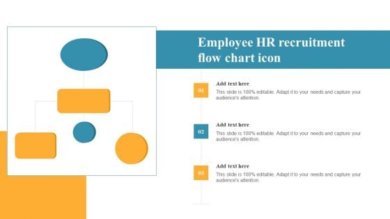 Employee HR Recruitment Flow Chart Icon Topics PDF