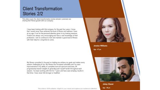 Employee Health And Fitness Program Client Transformation Stories Structure PDF Employee Health And Fitness Program Client Transformation Stories Structure PDF