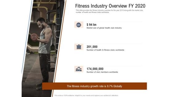 Employee Health And Fitness Program Fitness Industry Overview FY 2020 Designs PDF