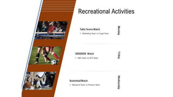 Employee Health And Fitness Program Recreational Activities Brochure PDF