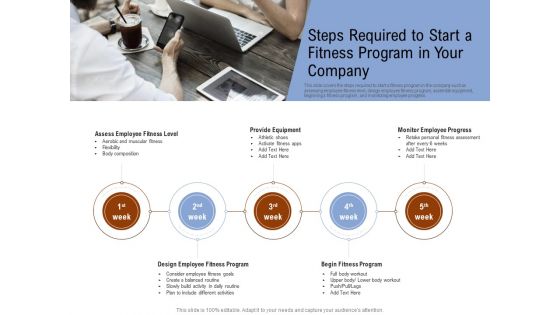 Employee Health And Fitness Program Steps Required To Start A Fitness Program In Your Company Infographics PDF