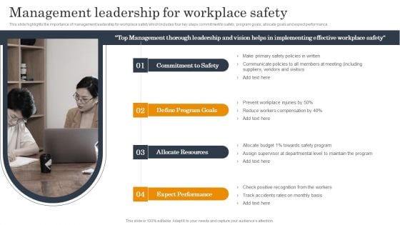 Employee Health And Safety Management Leadership For Workplace Safety Sample PDF