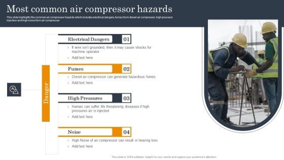 Employee Health And Safety Most Common Air Compressor Hazards Sample PDF