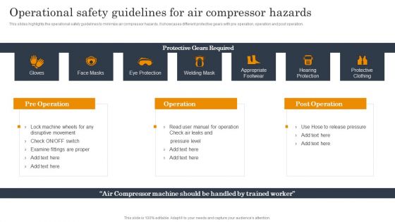 Employee Health And Safety Operational Safety Guidelines For Air Compressor Hazards Microsoft PDF