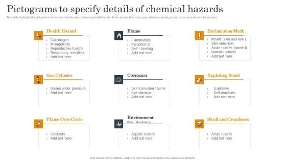 Employee Health And Safety Pictograms To Specify Details Of Chemical Hazards Structure PDF Employee Health And Safety Pictograms To Specify Details Of Chemical Hazards Structure PDF