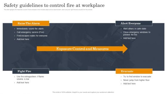 Employee Health And Safety Safety Guidelines To Control Fire At Workplace Demonstration PDF Employee Health And Safety Safety Guidelines To Control Fire At Workplace Demonstration PDF