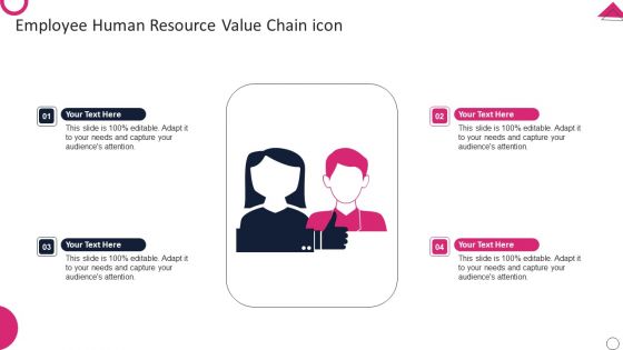 Employee Human Resource Value Chain Icon Icons PDF