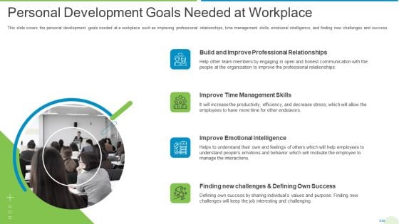 Employee Journey In Company Personal Development Goals Needed At Workplace Rules PDF