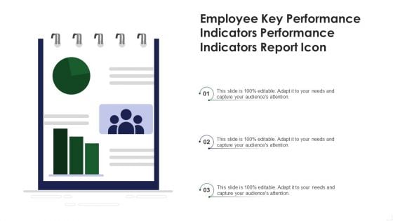 Employee Key Performance Indicators Performance Indicators Report Icon Structure PDF