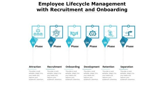Employee Lifecycle Management With Recruitment And Onboarding Ppt PowerPoint Presentation Gallery Graphic Tips PDF