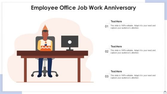 Employee Office Job Work Anniversary Icons PDF