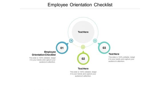 Employee Orientation Checklist Ppt PowerPoint Presentation Ideas Infographics Cpb