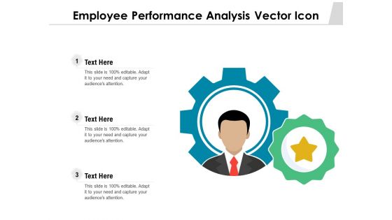 Employee Performance Analysis Vector Icon Ppt PowerPoint Presentation Icon Infographics PDF