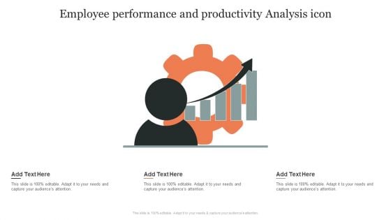 Employee Performance And Productivity Analysis Icon Ppt Gallery Diagrams PDF