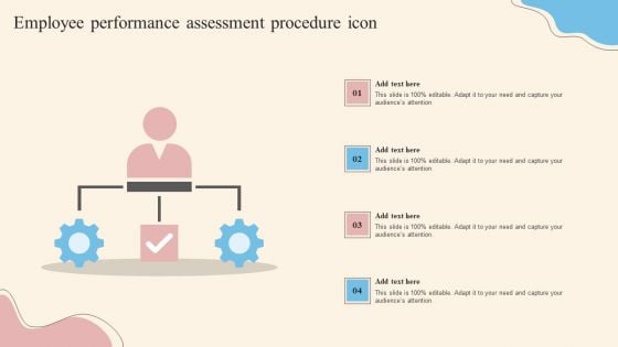 Employee Performance Assessment Procedure Icon Clipart PDF