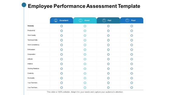 Employee Performance Assessment Template Ppt PowerPoint Presentation Infographics Graphics Download