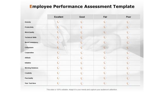 Employee Performance Assessment Template Ppt PowerPoint Presentation Inspiration Outfit Employee Performance Assessment Template Ppt PowerPoint Presentation Inspiration Outfit