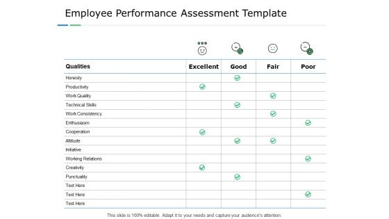 Employee Performance Assessment Template Technical Skills Ppt PowerPoint Presentation Pictures Slide Download