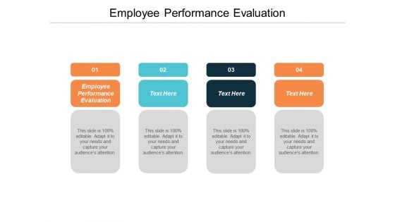 Employee Performance Evaluation Ppt PowerPoint Presentation Gallery Design Templates Cpb