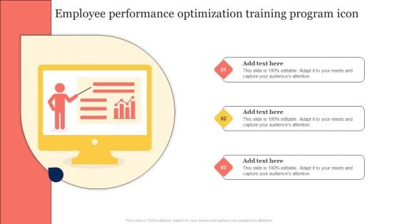 Employee Performance Optimization Training Program Icon Pictures PDF