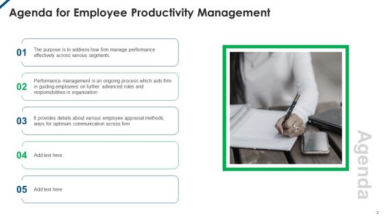 Employee Productivity Management Ppt PowerPoint Presentation Complete Deck With Slides