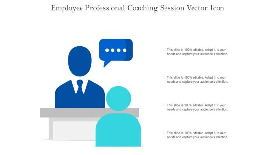 Employee Professional Coaching Session Vector Icon Ppt PowerPoint Presentation Infographic Template Introduction PDF