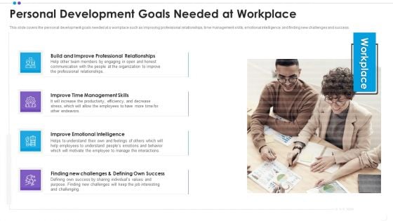 Employee Professional Development Personal Development Goals Needed At Workplace Summary PDF