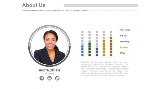 Employee Profile For About Us Slide Powerpoint Slides