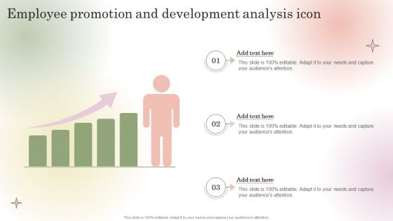 Employee Promotion And Development Analysis Icon Background PDF