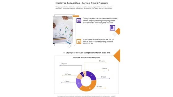 Employee Recognition Service Award Program One Pager Documents Employee Recognition Service Award Program One Pager Documents