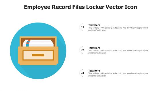 Employee Record Files Locker Vector Icon Ppt Gallery Designs Download PDF