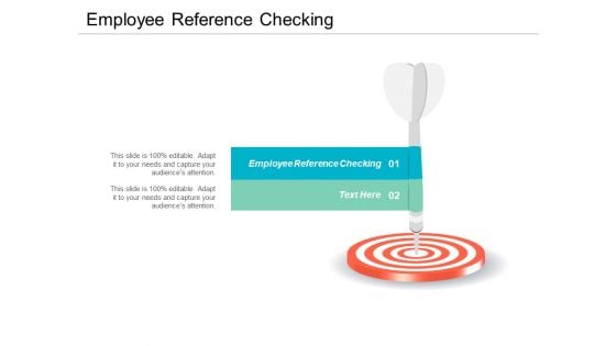 Employee Reference Checking Ppt PowerPoint Presentation Gallery Designs Cpb