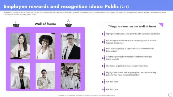 Employee Rewards And Recognition Ideas Public Developing Employee Retention Techniques Ideas PDF