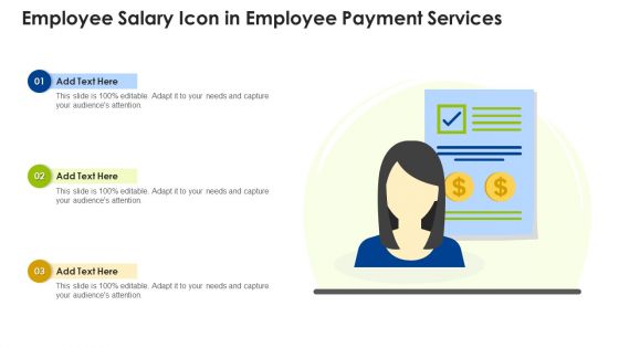 Employee Salary Icon In Employee Payment Services Structure PDF