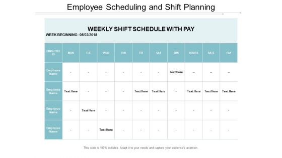 Employee Scheduling And Shift Planning Ppt PowerPoint Presentation Gallery Sample