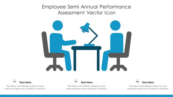 Employee Semi Annual Performance Assessment Vector Icon Ppt PowerPoint Presentation Icon Graphics Tutorials PDF