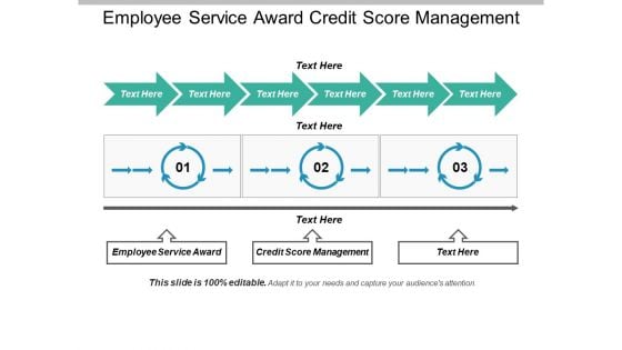 Employee Service Award Credit Score Management Ppt PowerPoint Presentation Layouts Show