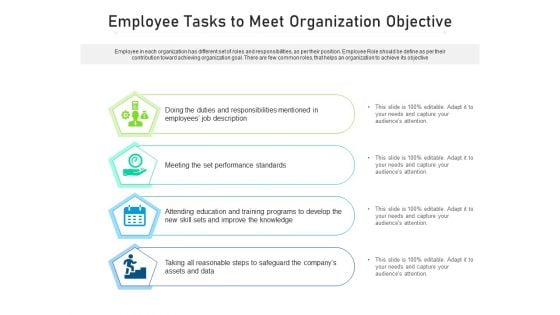 Employee Tasks To Meet Organization Objective Ppt PowerPoint Presentation File Graphic Tips PDF Employee Tasks To Meet Organization Objective Ppt PowerPoint Presentation File Graphic Tips PDF