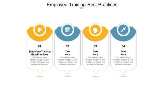 Employee Training Best Practices Ppt PowerPoint Presentation Outline Master Slide Cpb