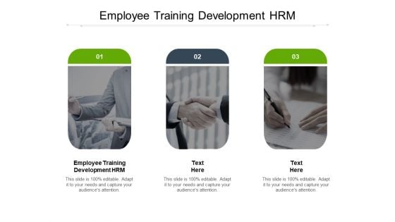 Employee Training Development HRM Ppt PowerPoint Presentation Summary Elements Cpb