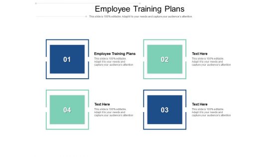 Employee Training Plans Ppt PowerPoint Presentation Outline Background Cpb Pdf