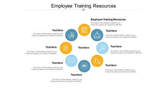 Employee Training Resources Ppt PowerPoint Presentation Summary Infographics Cpb