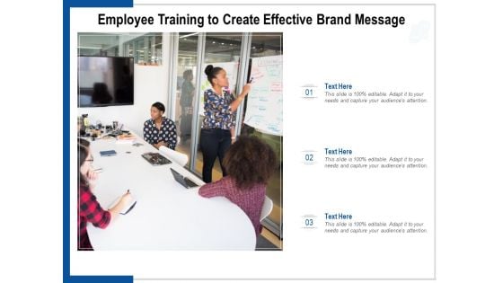 Employee Training To Create Effective Brand Message Ppt PowerPoint Presentation Pictures Slide Portrait