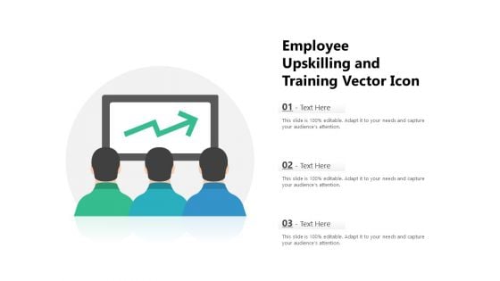 Employee Upskilling And Training Vector Icon Ppt PowerPoint Presentation File Background PDF