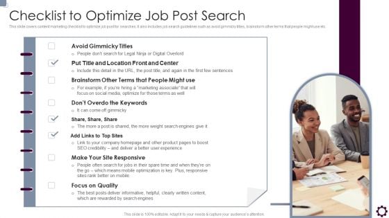 Employee Value Proposition Checklist To Optimize Job Post Search Microsoft PDF Employee Value Proposition Checklist To Optimize Job Post Search Microsoft PDF
