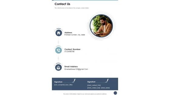 Employees Augmentation Services Proposal Contact Us One Pager Sample Example Document